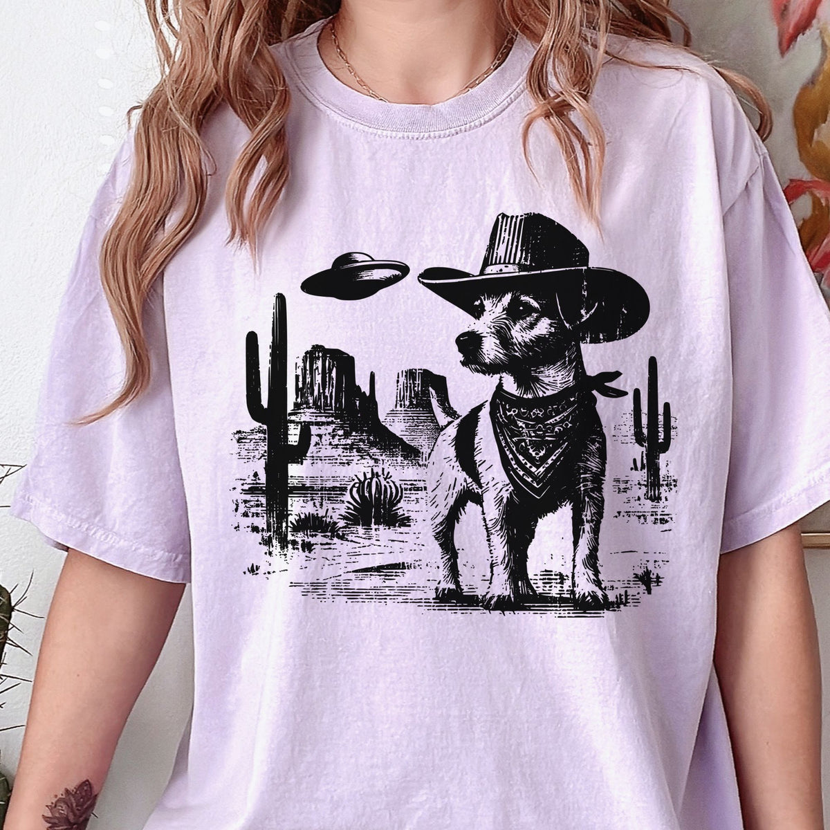 Jack Russell Terrier Western UFO t-shirt