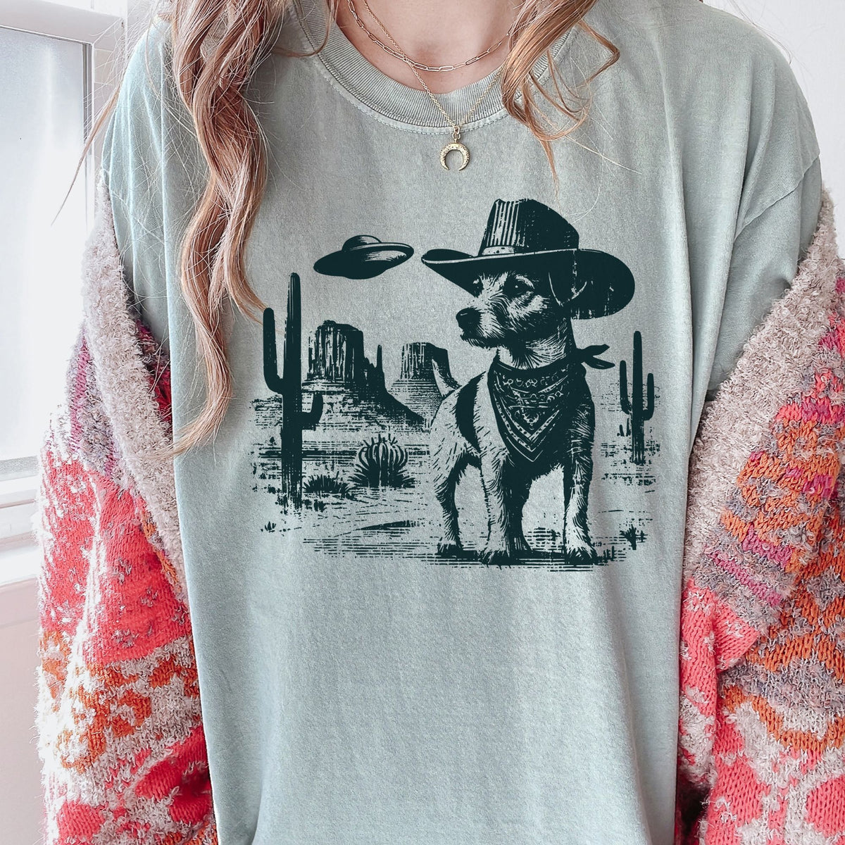 Jack Russell Terrier Western UFO t-shirt