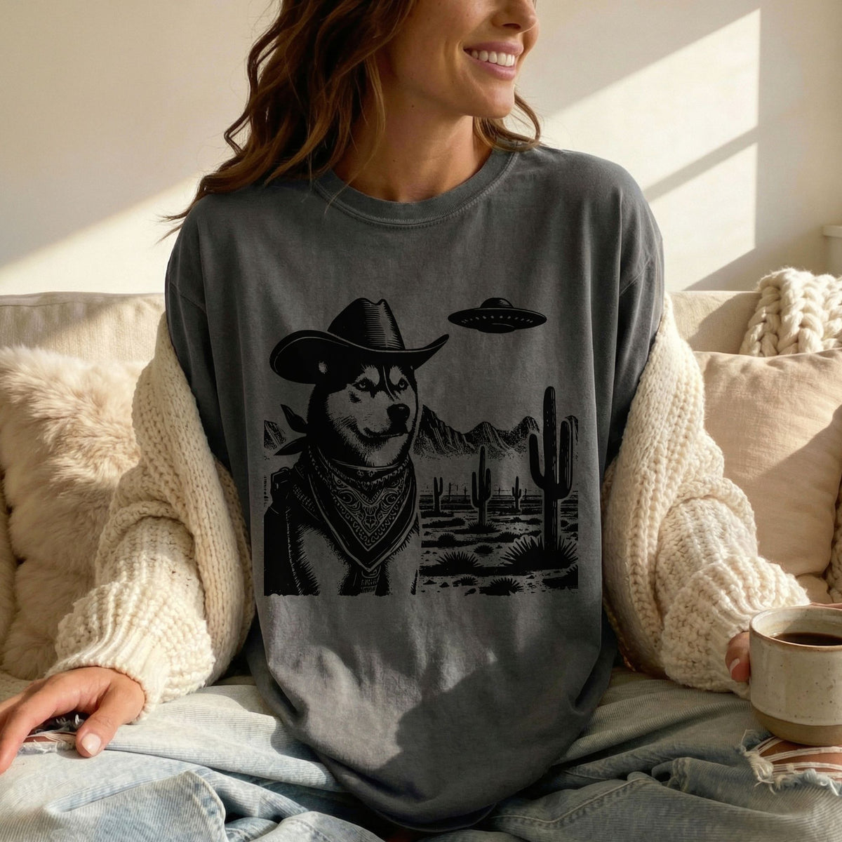 Laika Western UFO t-shirt