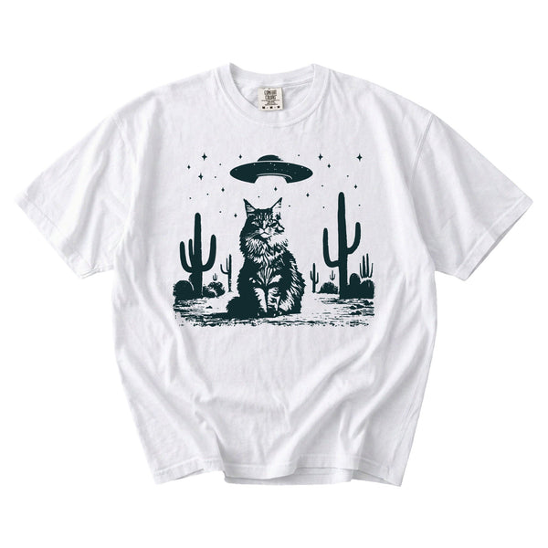 Maine Coon Western UFO t-shirt