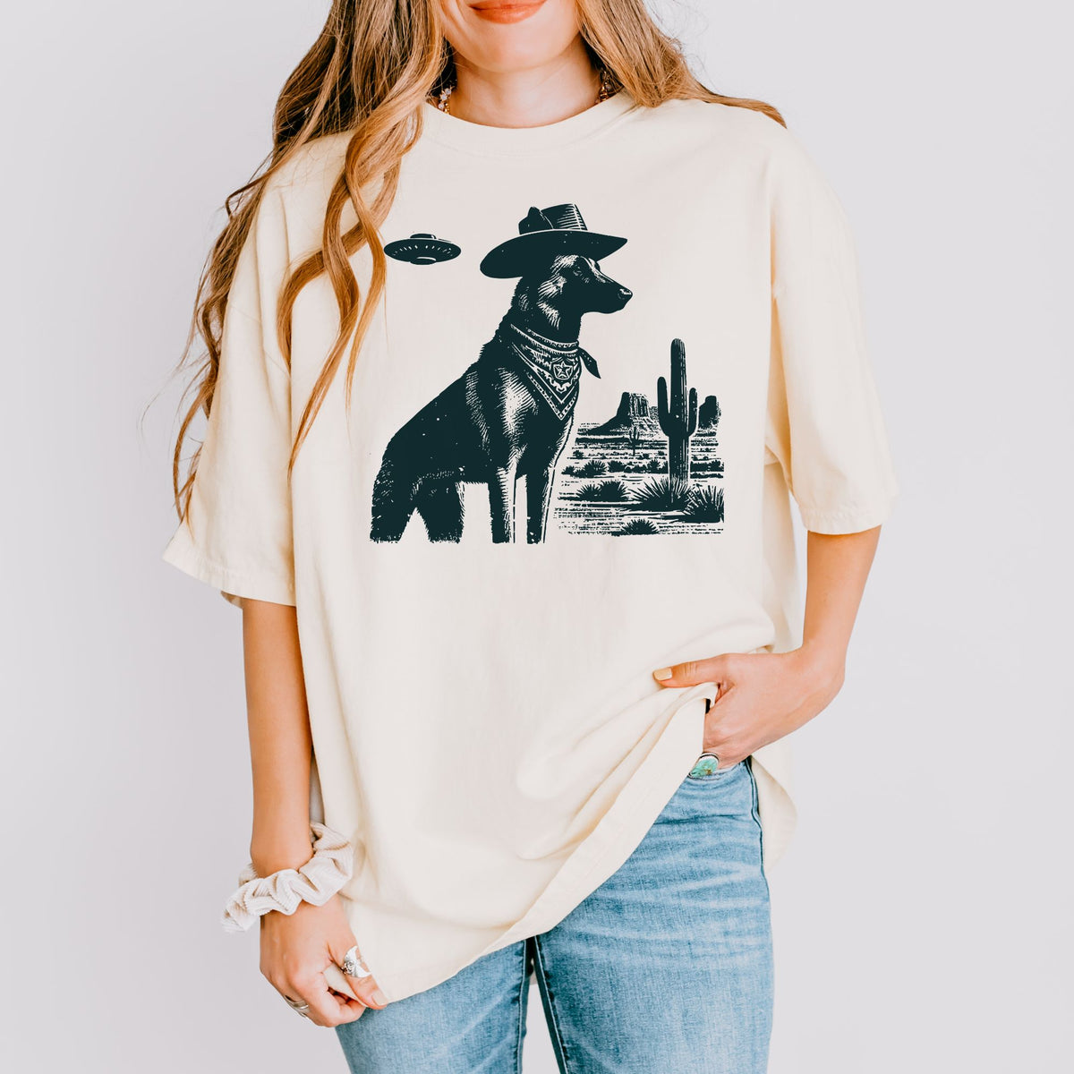 Belgian Malinois Western UFO t-shirt