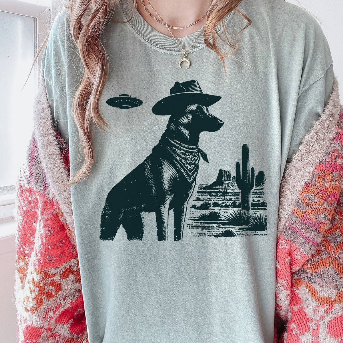 Belgian Malinois Western UFO t-shirt