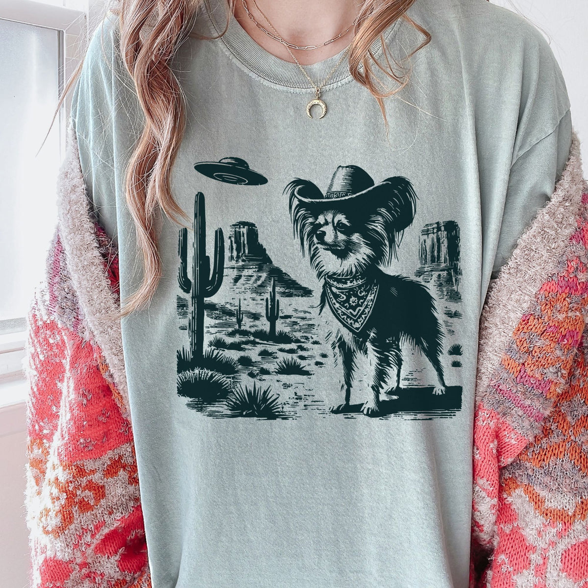 Papillon Western UFO t-shirt