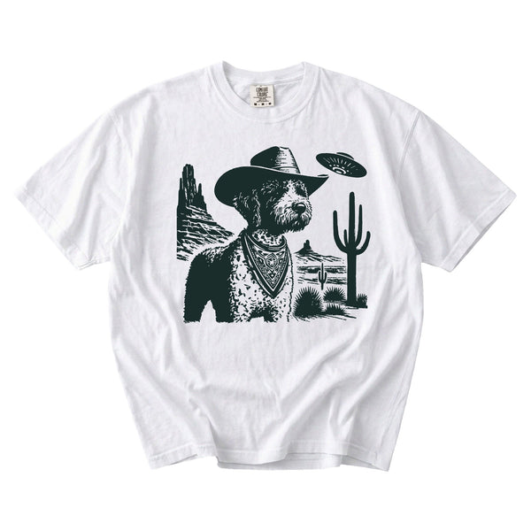 Portuguese Water Dog Western UFO t-shirt