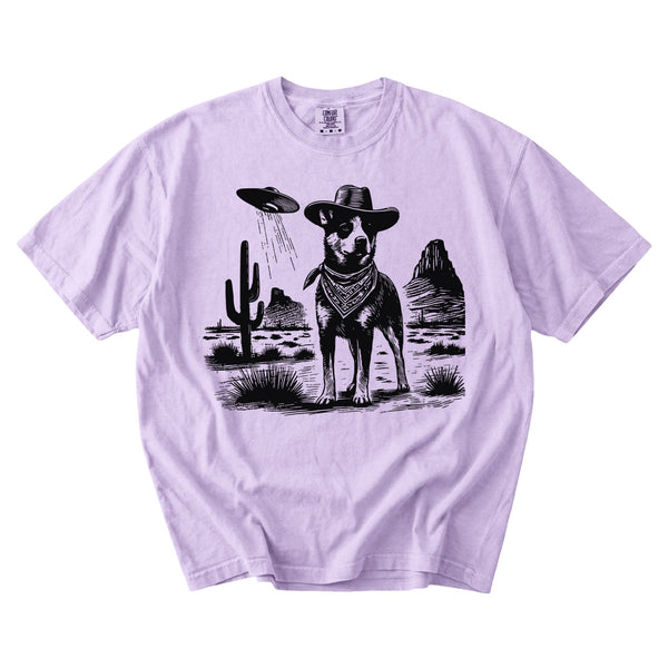 Australian Cattle Dog Western UFO t-shirt