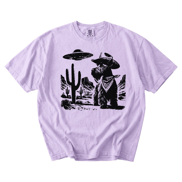 Scottish Terrier Western UFO t-shirt