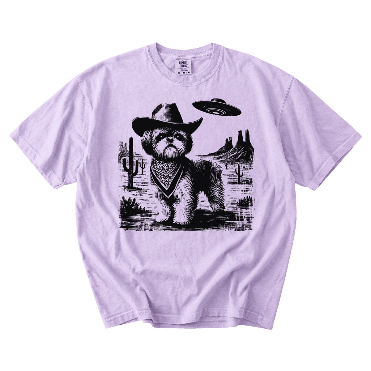 Shih Tzu Western UFO t-shirt