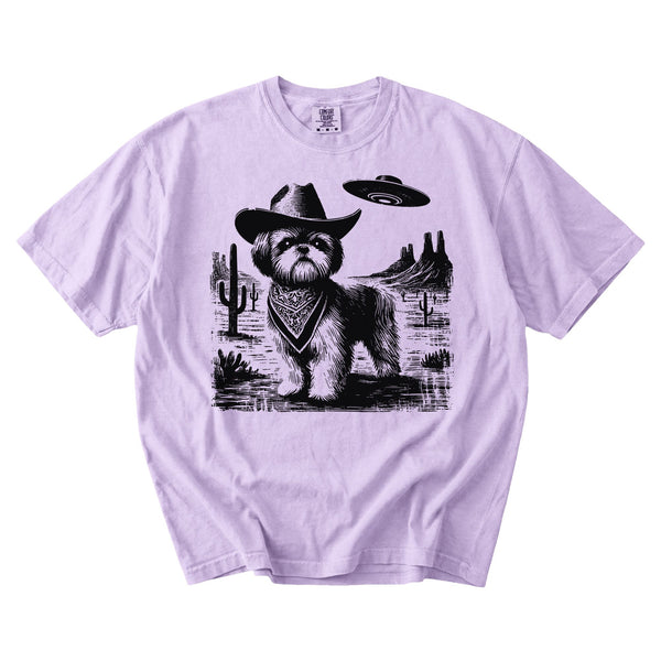 Shih Tzu Western UFO t-shirt