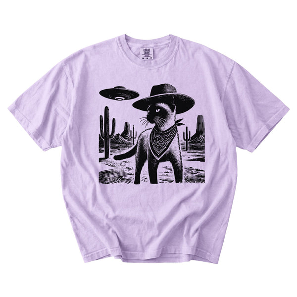 Siamese Western UFO t-shirt