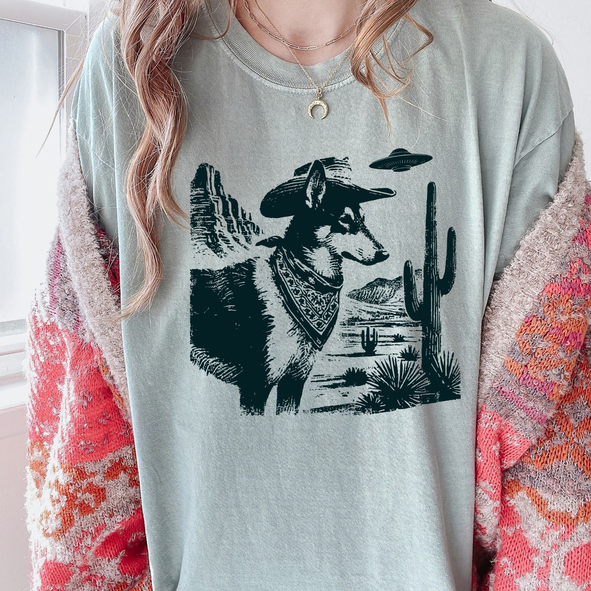 Smooth Collie Western UFO t-shirt