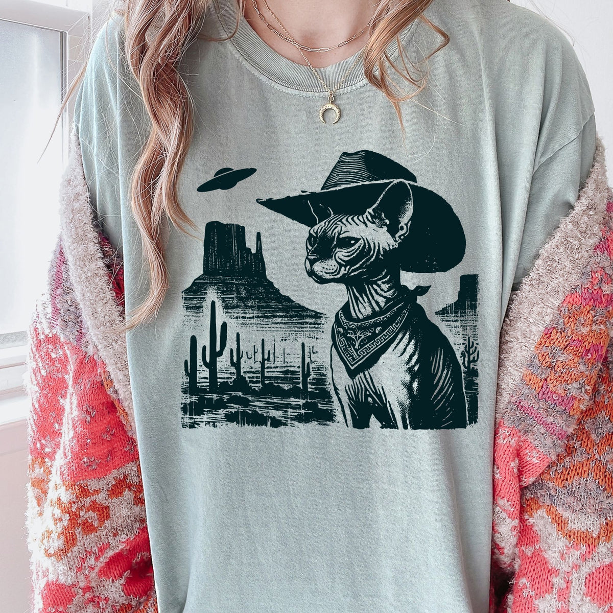 Sphynx Western UFO t-shirt