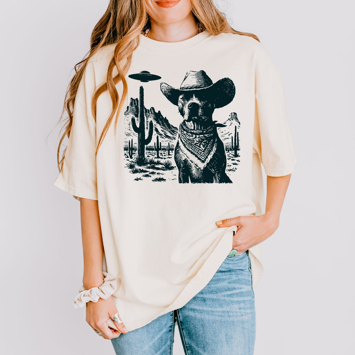 American Staffordshire Terrier Western UFO t-shirt