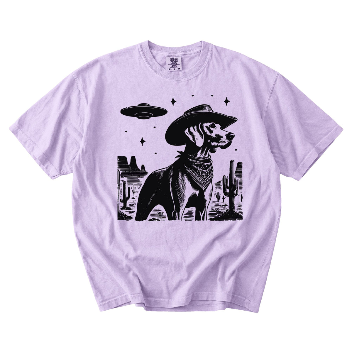 Weimaraner Western UFO t-shirt