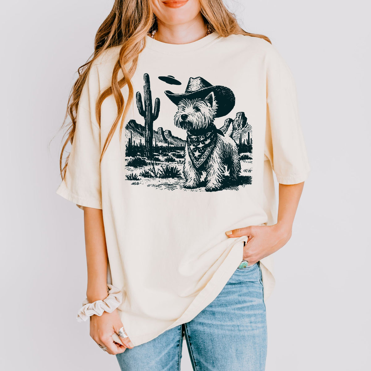 West Highland White Terrier Western UFO t-shirt
