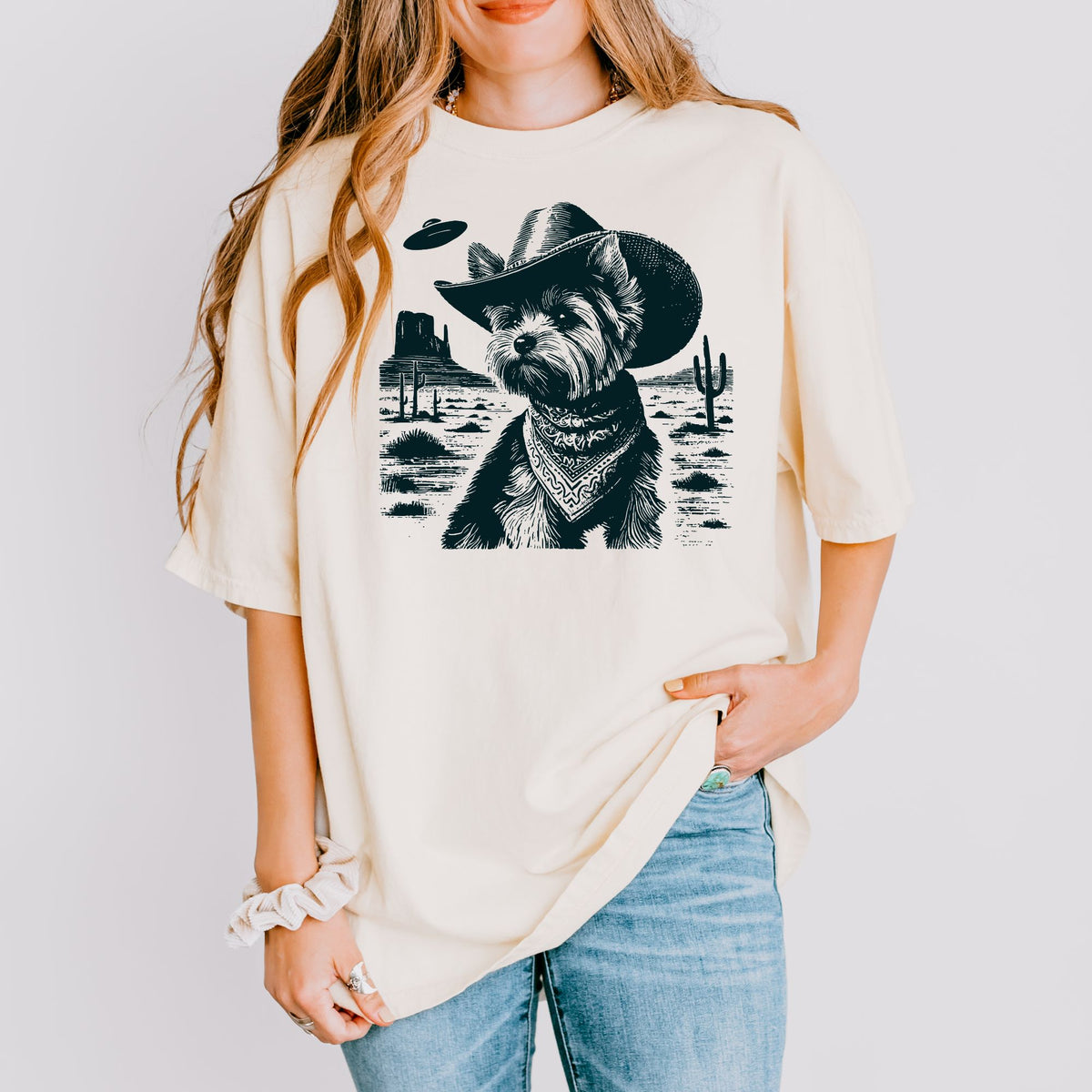 Yorkshire Terrier Western UFO t-shirt