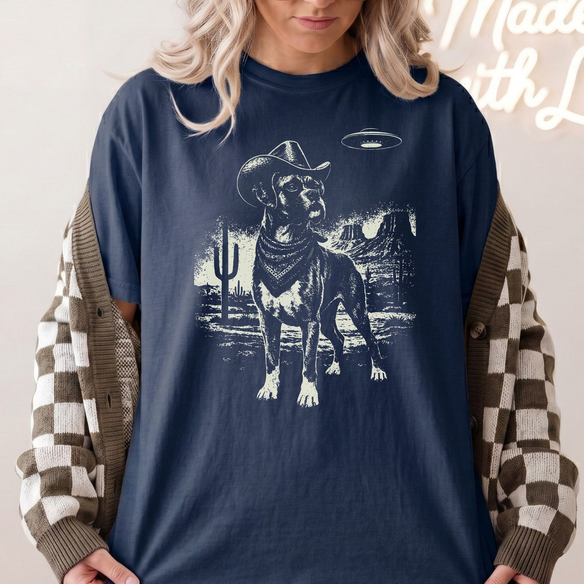 Boxer Western UFO t-shirt