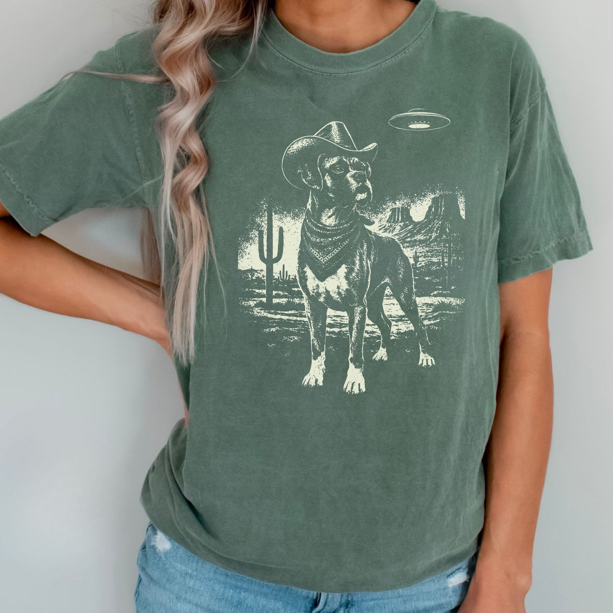 Boxer Western UFO t-shirt