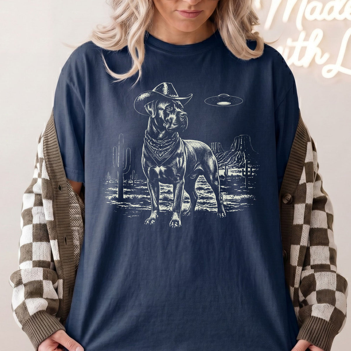 Cane Corso Western UFO t-shirt