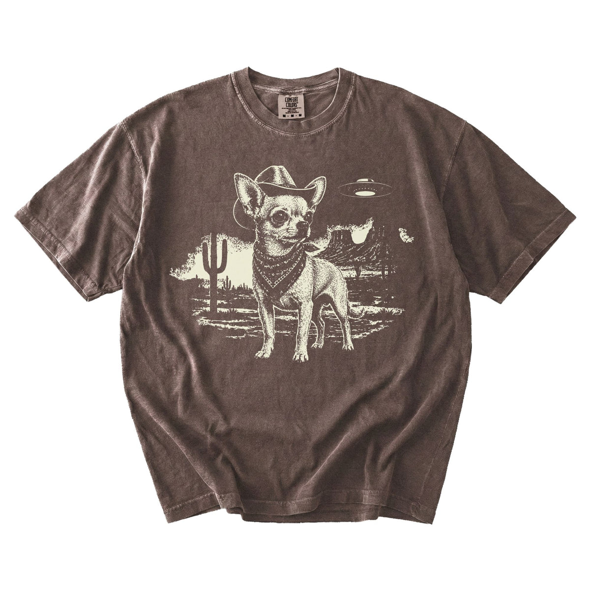 Chihuahua Western UFO t-shirt