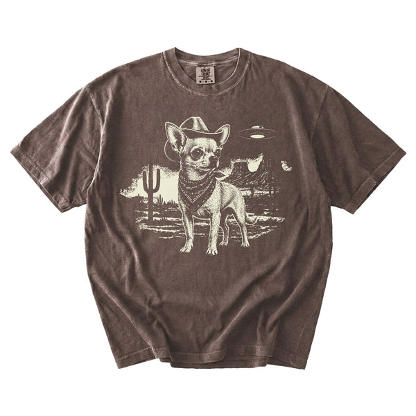 Chihuahua Western UFO t-shirt