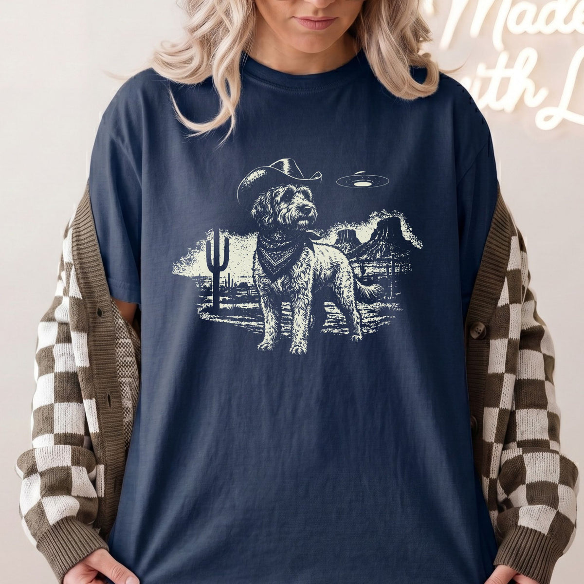 Cockapoo Western UFO t-shirt
