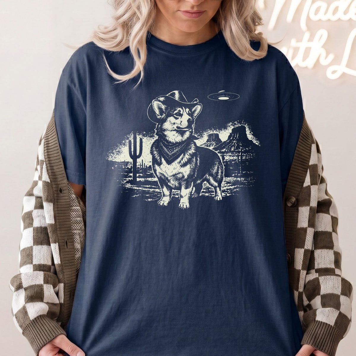 Corgi Western UFO t-shirt