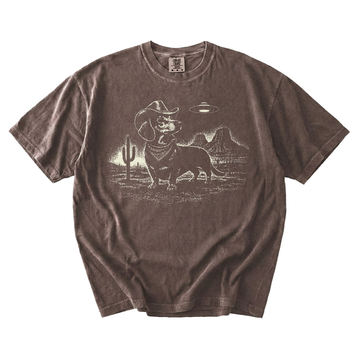 Dachshund Western UFO t-shirt