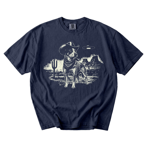 Australian Cattle Dog Western UFO t-shirt