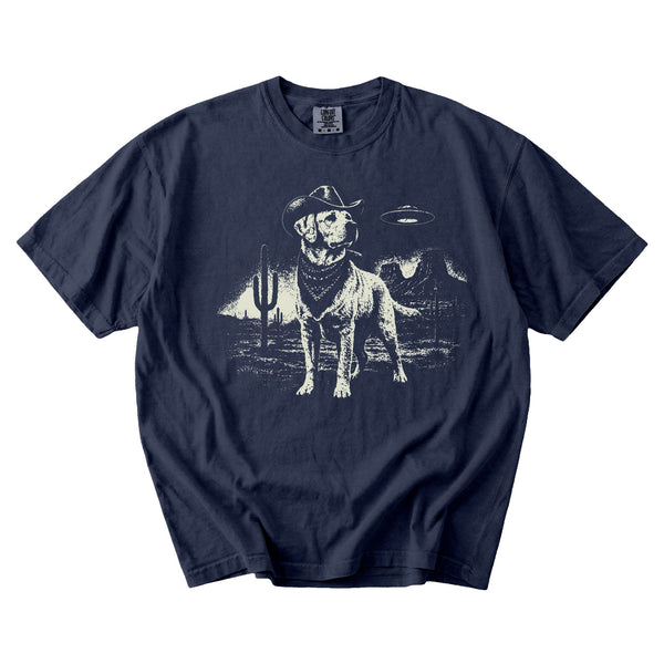 Labrador Retriever Western UFO t-shirt