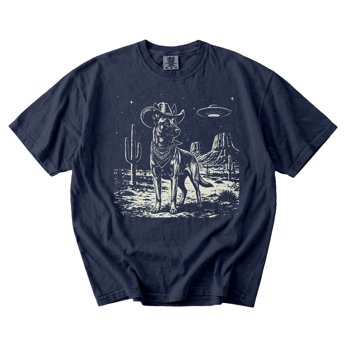 Belgian Malinois Western UFO t-shirt