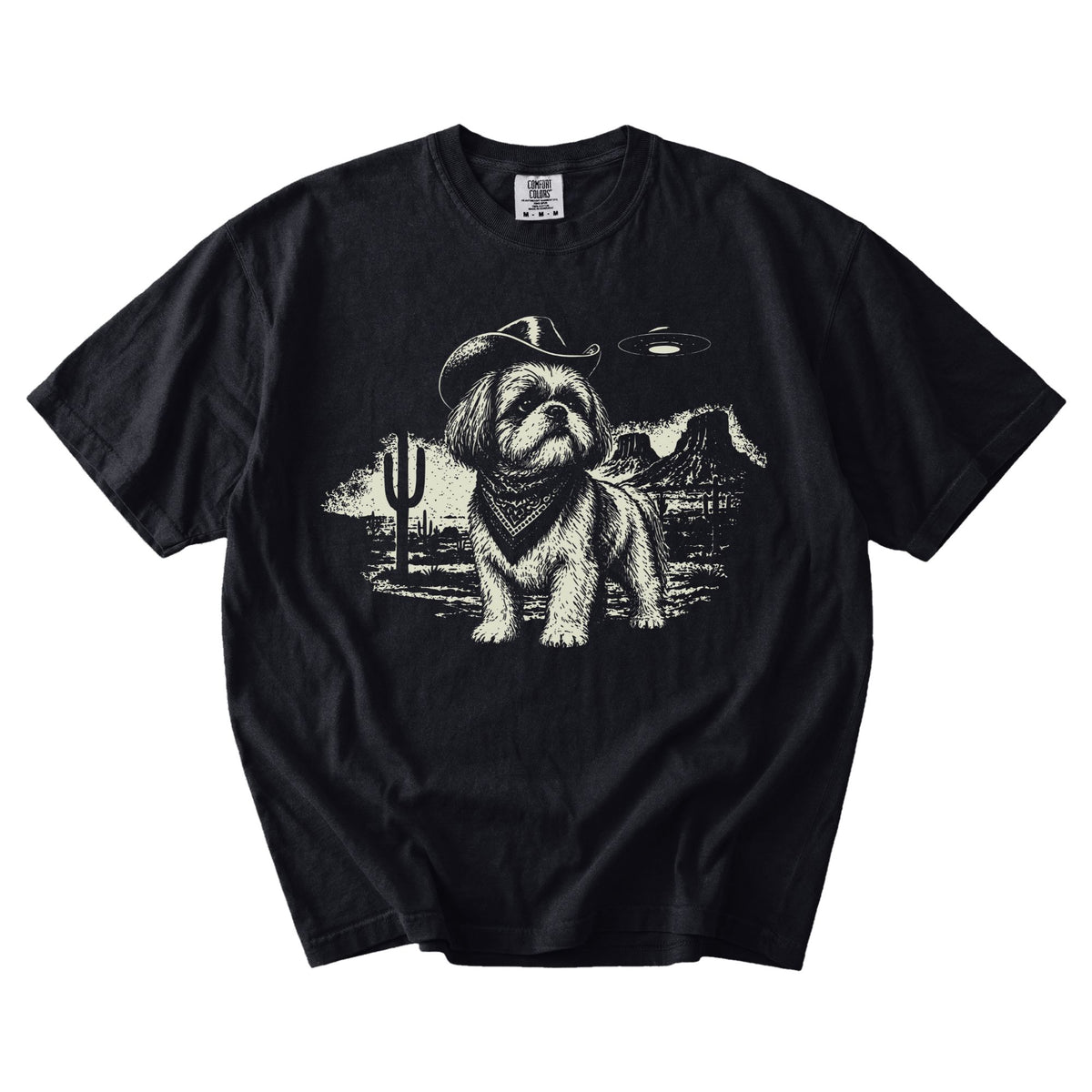 Shih Tzu Western UFO t-shirt