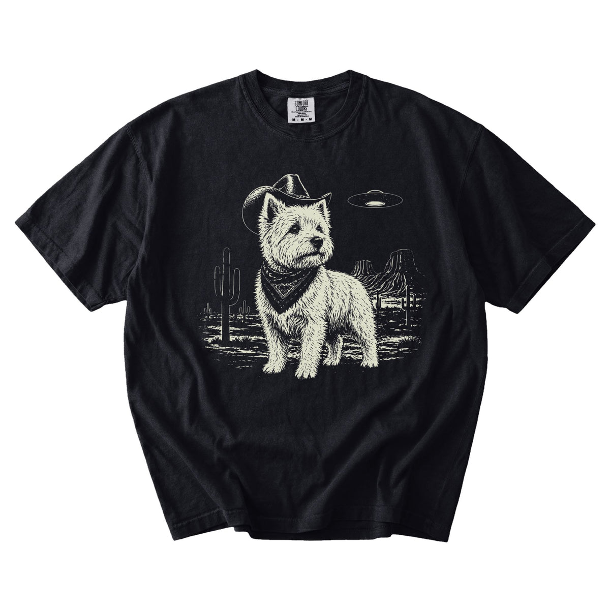 West Highland White Terrier Western UFO t-shirt