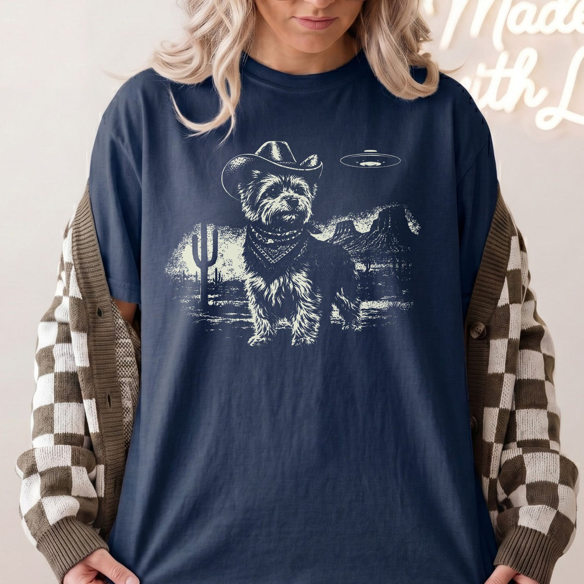 Yorkshire Terrier Western UFO t-shirt