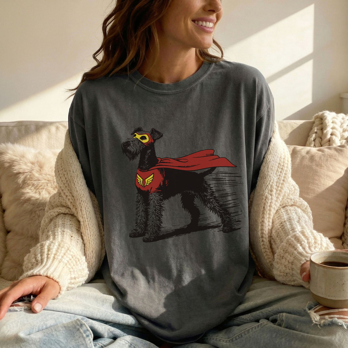 Airedale Terrier Superhero t-shirt