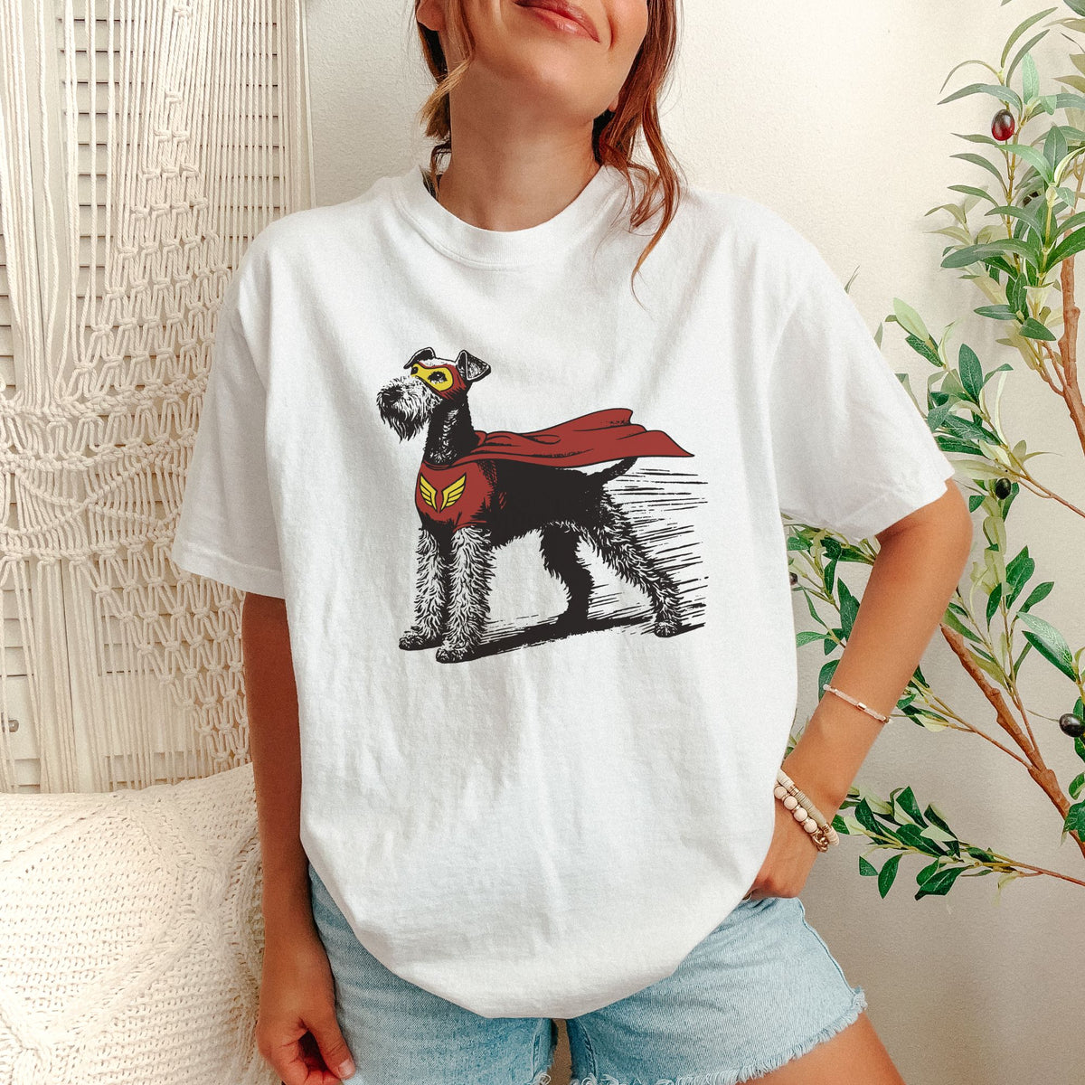 Airedale Terrier Superhero t-shirt