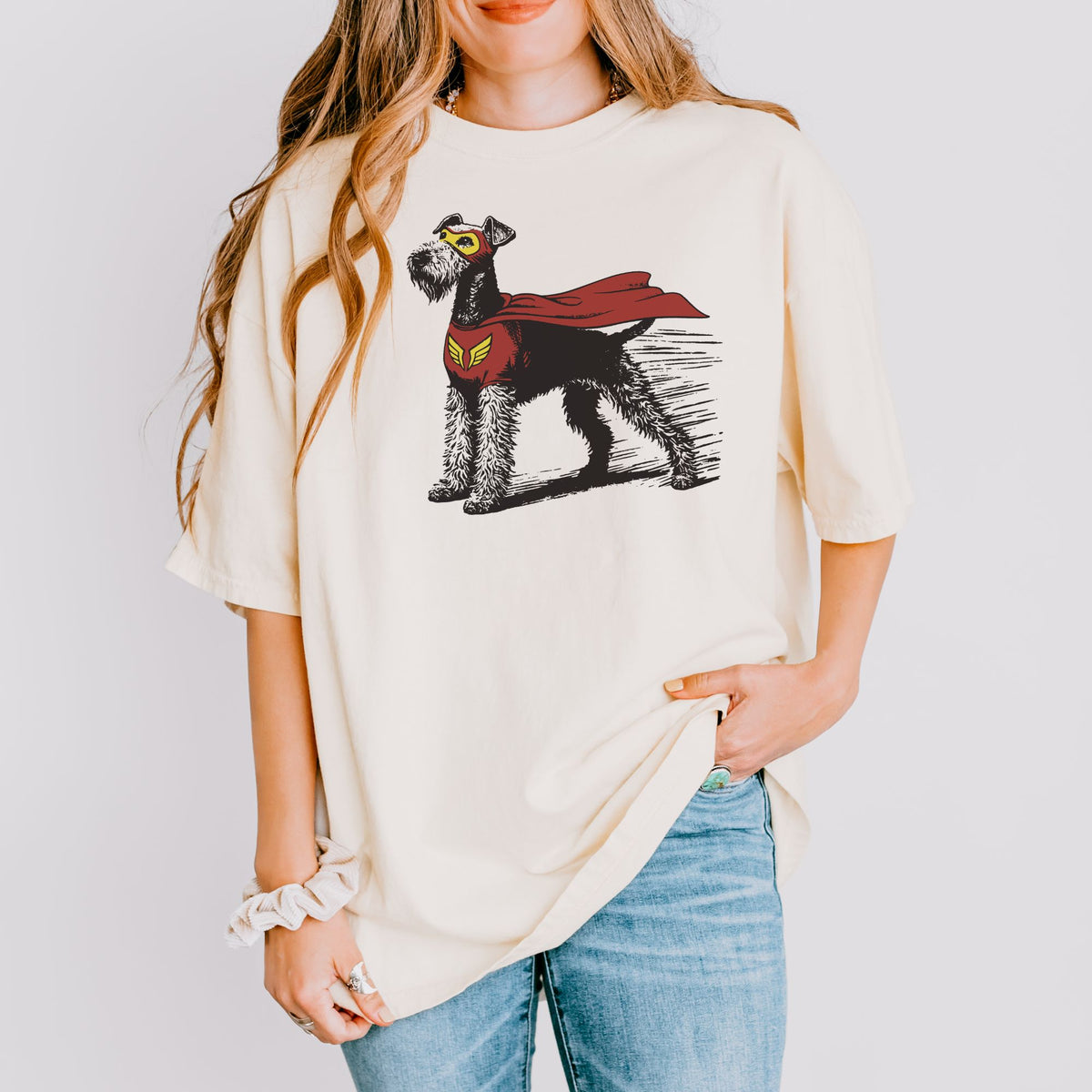 Airedale Terrier Superhero t-shirt