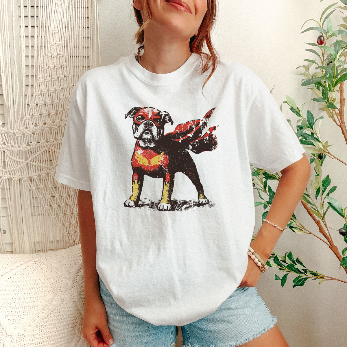 American Bulldog Superhero t-shirt
