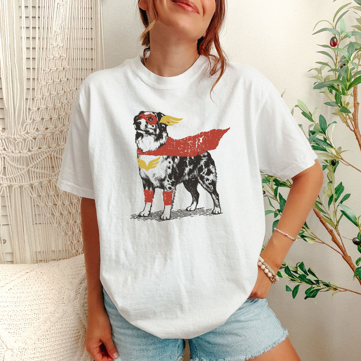 Australian Shepherd Superhero t-shirt