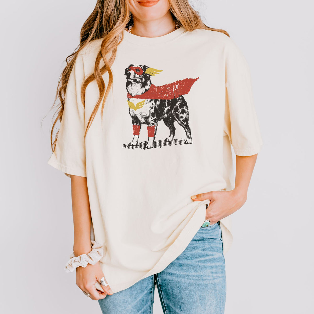 Australian Shepherd Superhero t-shirt