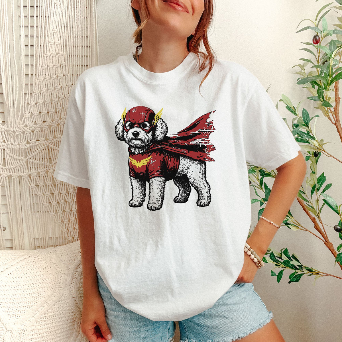 Bichon Frise Superhero t-shirt