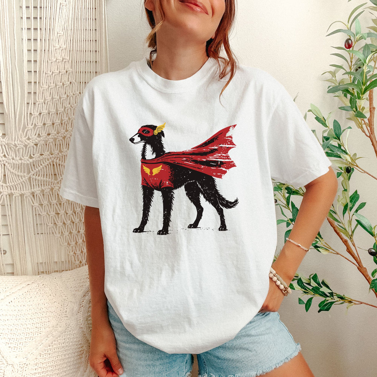 Borzoi Superhero t-shirt