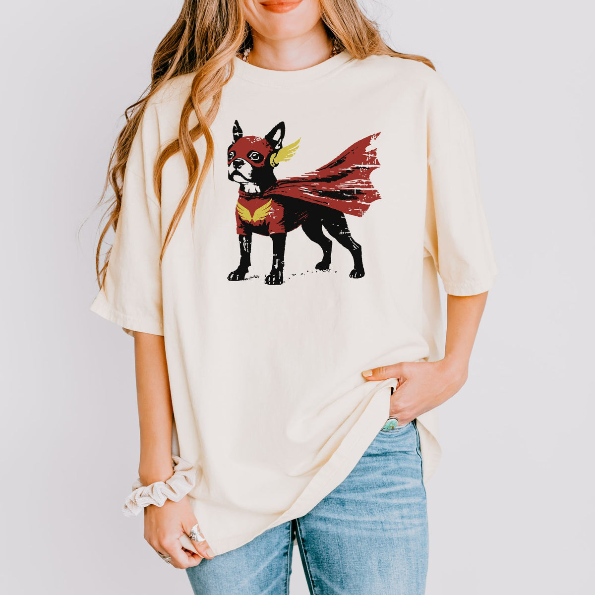 Boston Terrier Superhero t-shirt