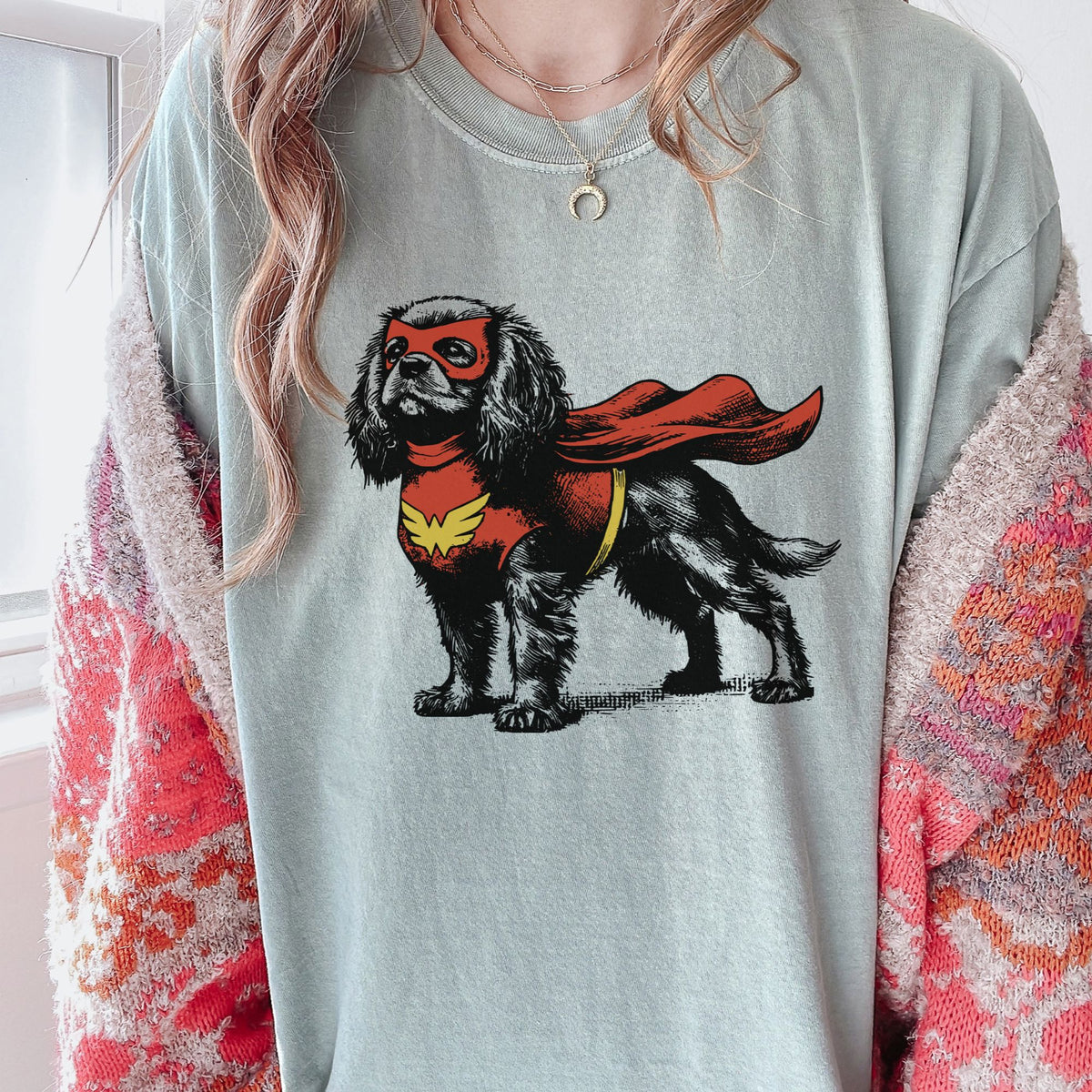 Cavalier King Charles Spaniel Superhero t-shirt