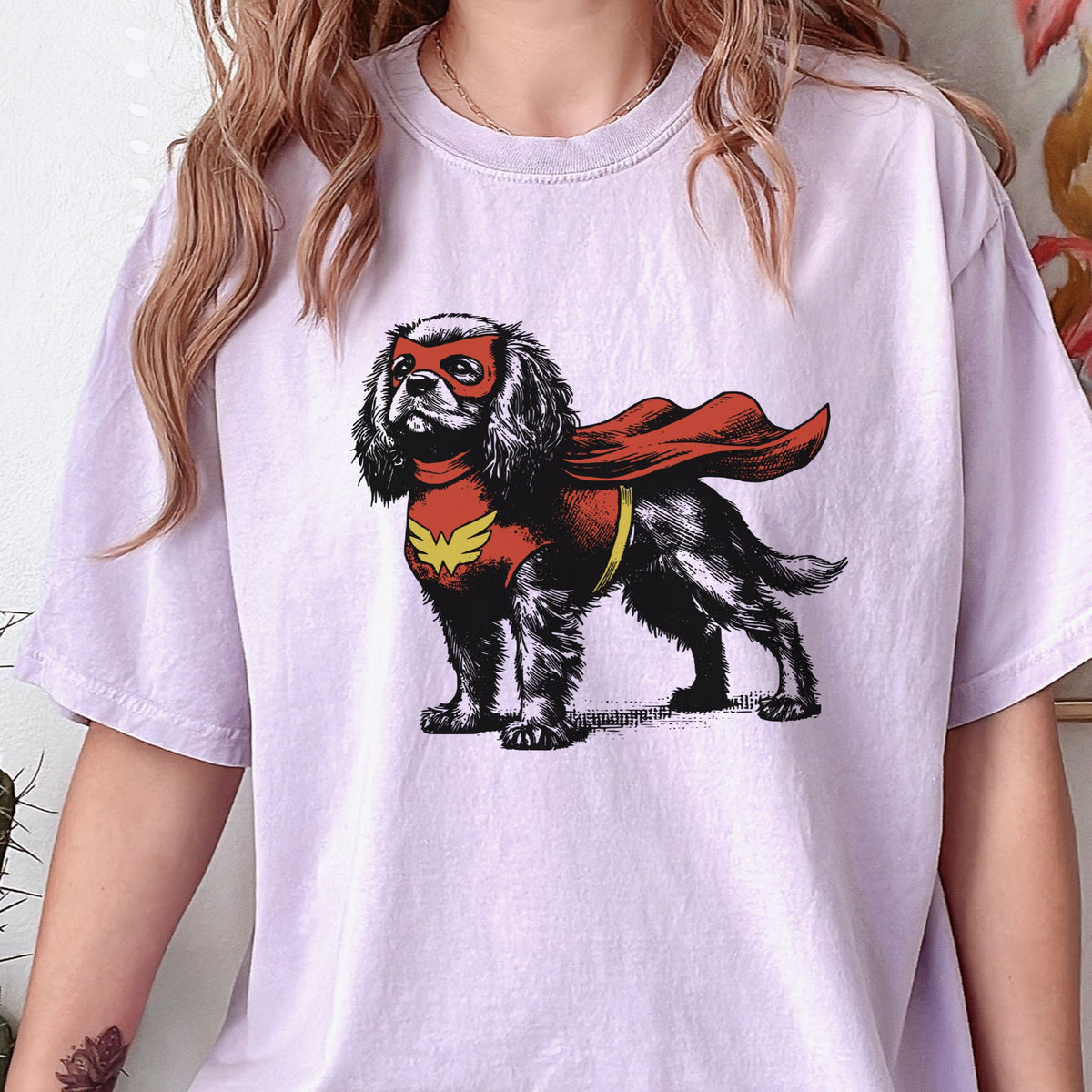 Cavalier King Charles Spaniel Superhero t-shirt