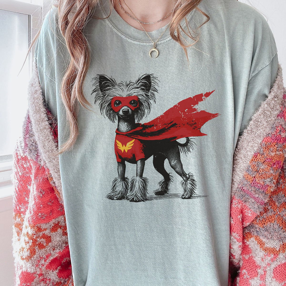 Chinese Crested Superhero t-shirt