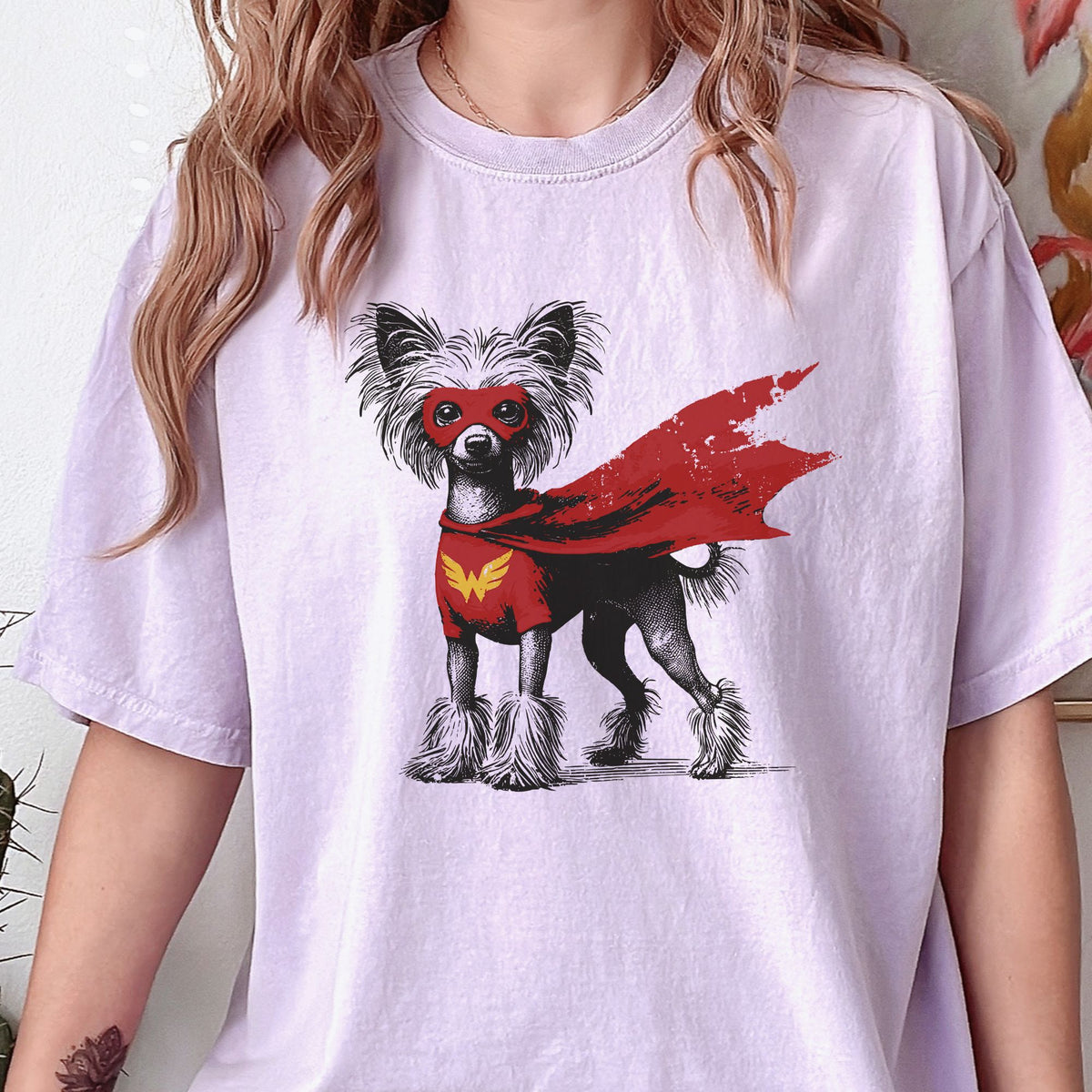 Chinese Crested Superhero t-shirt