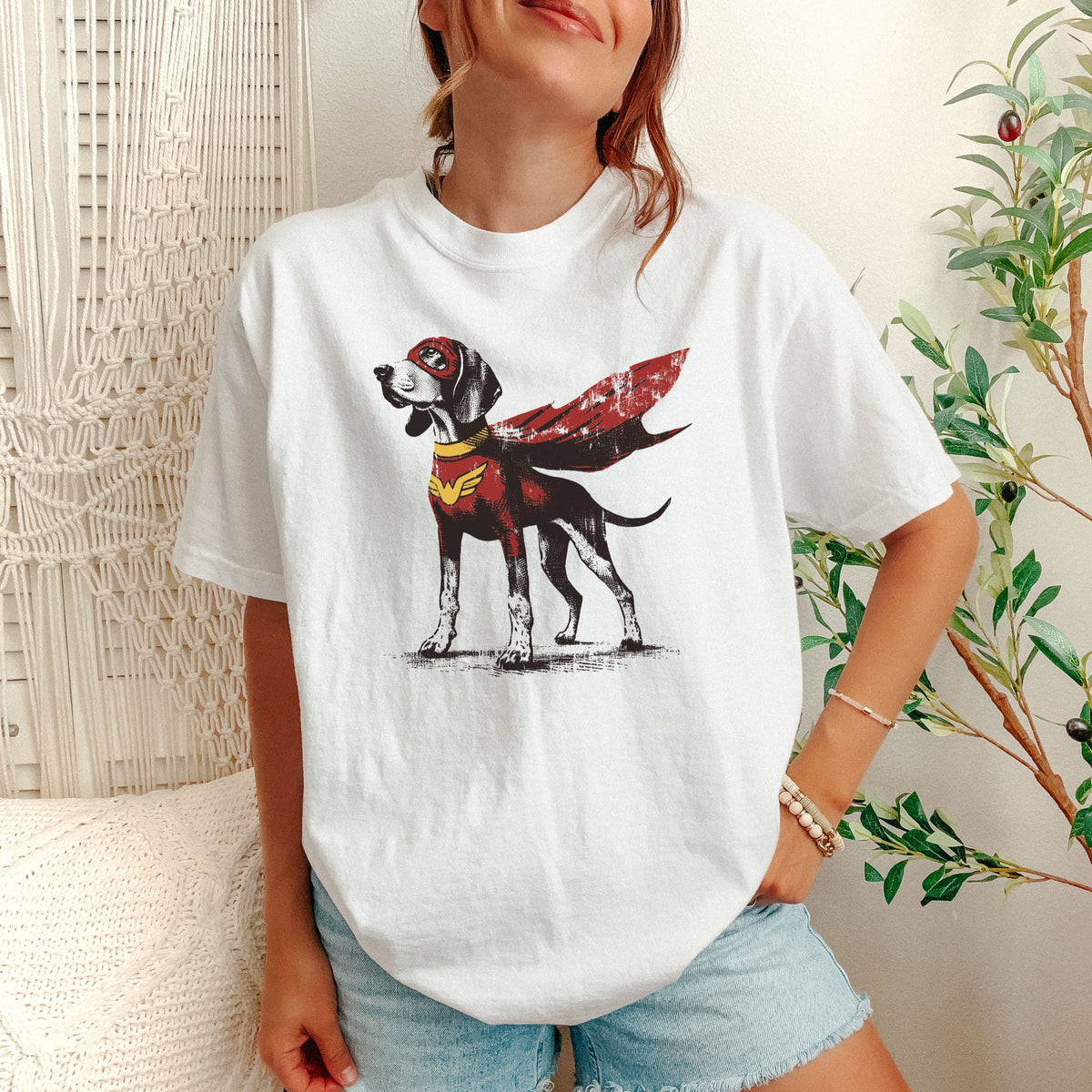 Coonhound Superhero t-shirt