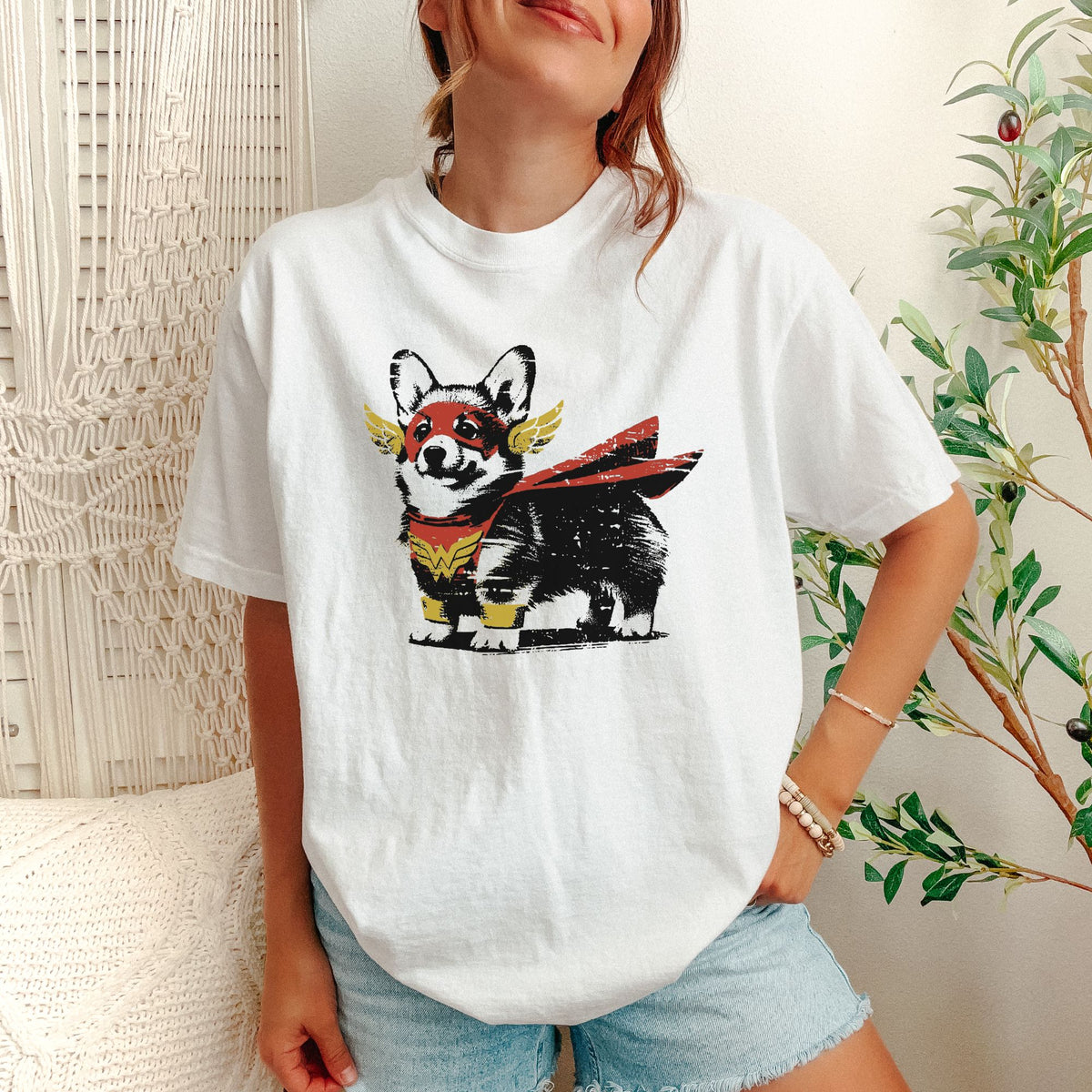 Corgi Superhero t-shirt