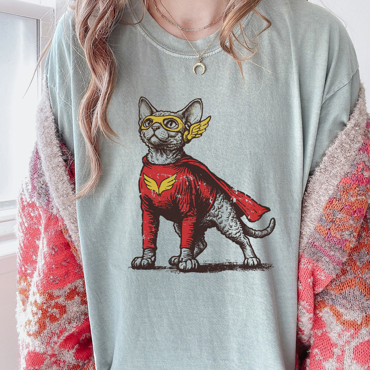Devon Rex Superhero t-shirt