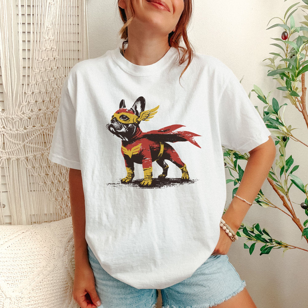 French Bulldog Superhero t-shirt